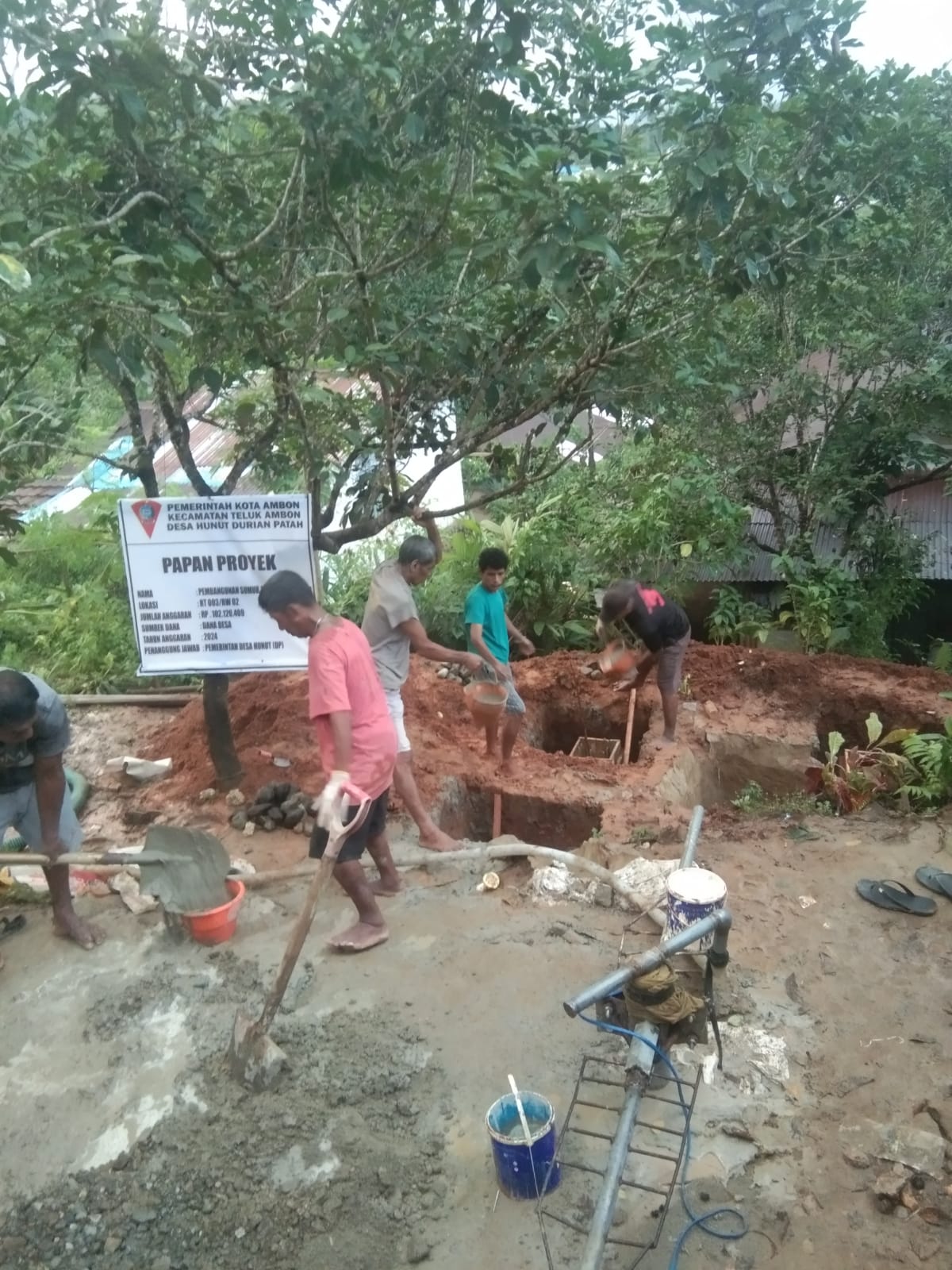 Pembangunan Sumur Bor RT.003-RW.02